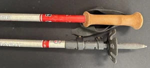 REI Traverse Powerlock Trekking hiking poles Aluminum Cork Grips Used - Picture 1 of 7