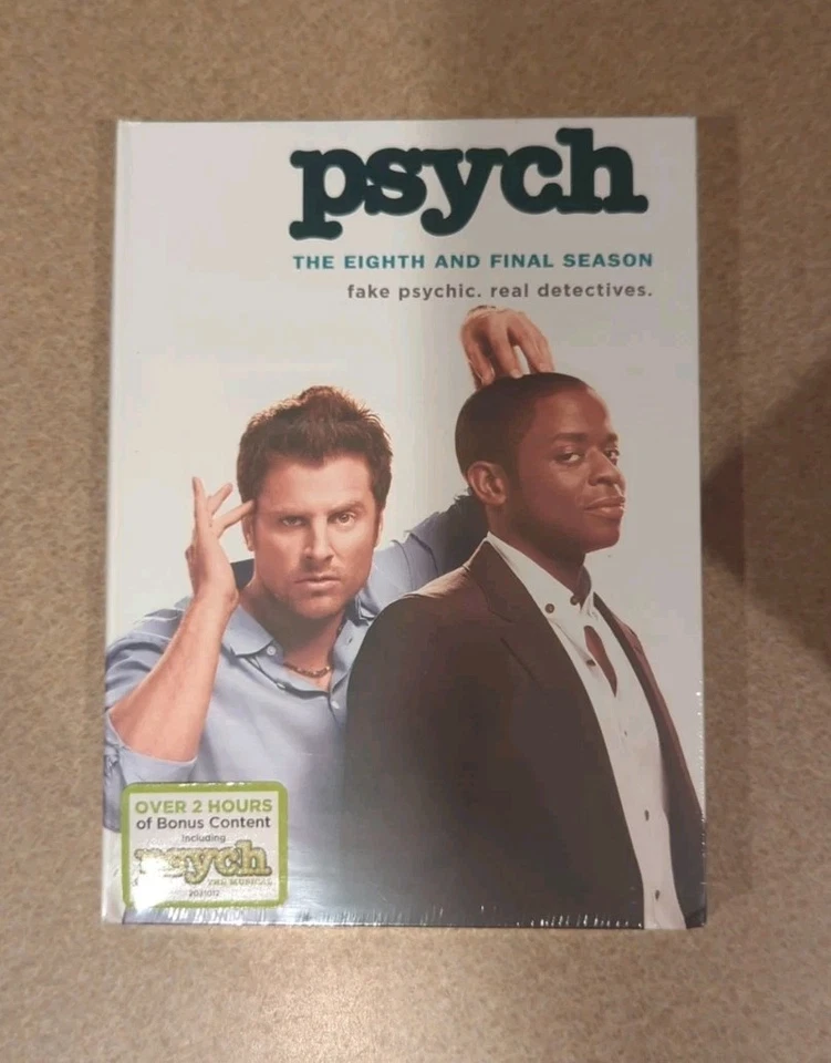 Psych: The Eighth and Final Season 8 Eight (DVD, 2014, 3-Disc Set) Brand New - Image 1 of 1