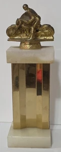 Vintage Motorcycle Racing Trophy Award Marble 1970s - Picture 1 of 4