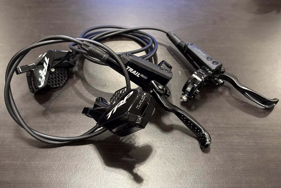 TRP Trail Evo Brake Set Black, Absolute Black Finned Brake Pads, TRP Brake Set - Image 1 of 4