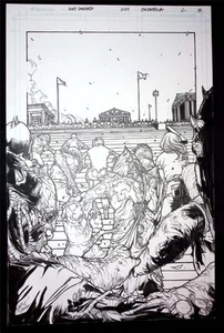 Pandemica #2 pg 13 Original Art Alex Sanchez bestselling author Jonathan Maberry - Picture 1 of 9