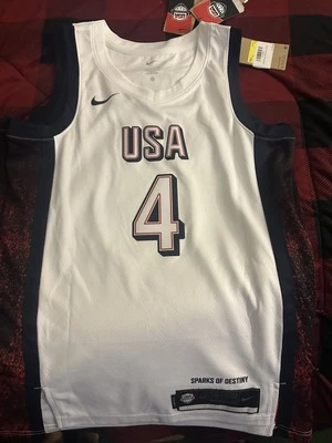 Camiseta deportiva de baloncesto Stephen Curry para hombre EE. UU. Nike 2024 Swingman jugador Juegos Olímpicos SM Foto 1 de 4