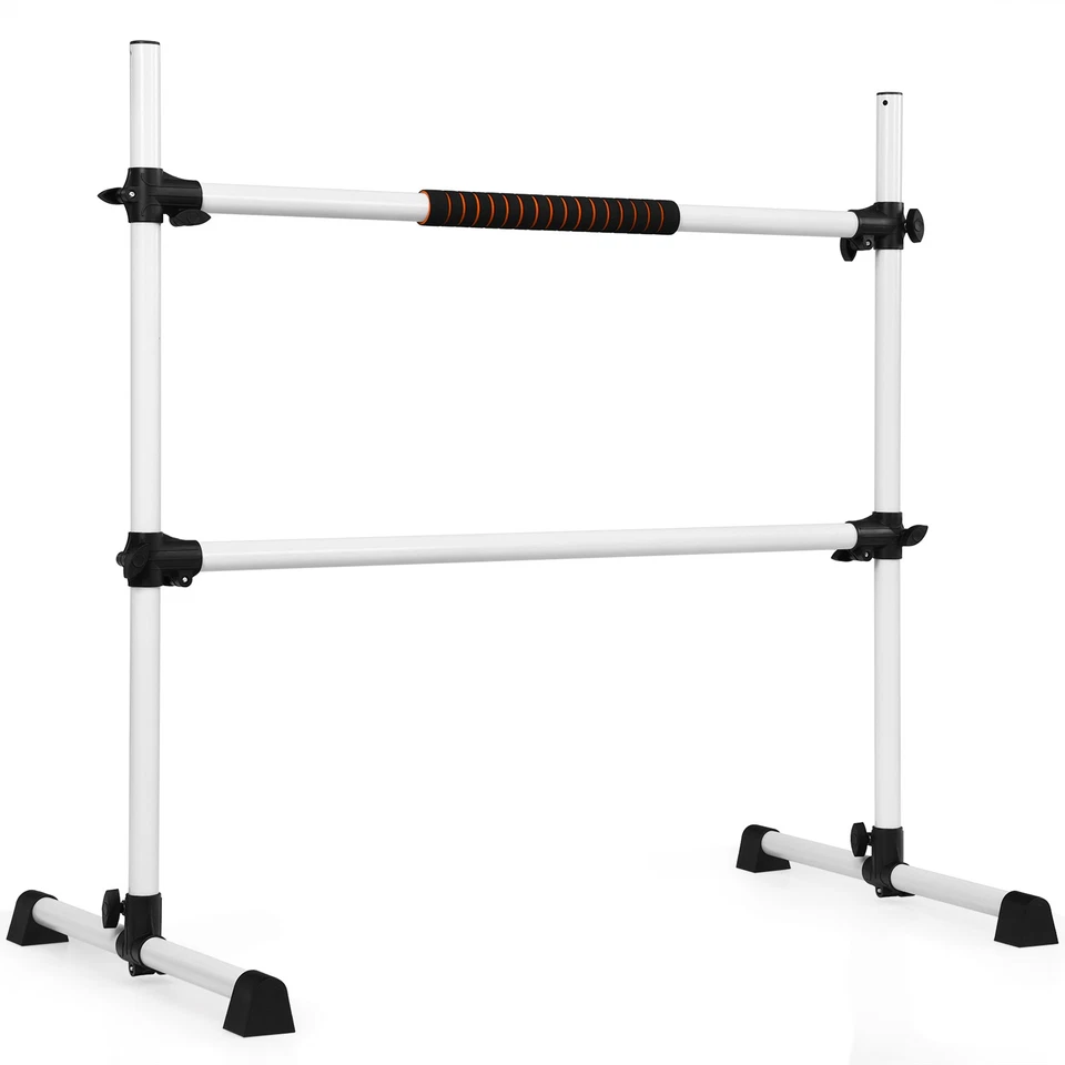 GoPlus Portable 4ft Freestanding Ballet Barre Double Dance Stretching Bar