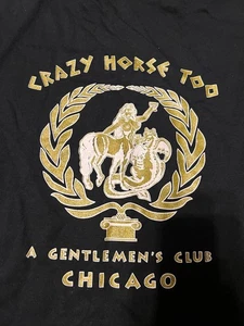 Rara maglietta vintage anni 90 Crazy Horse Too Chicago Gentlemen's Strip Club taglia XXL - Foto 1 di 6