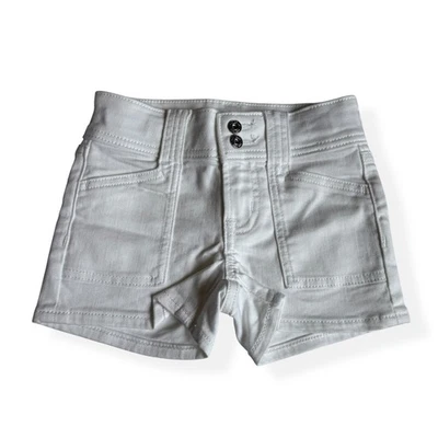 NOVO shorts jeans Gap infantil cintura baixa Y2K branco 5 - Imagem 1 de 4