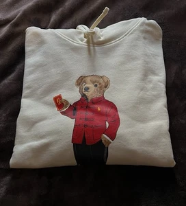 BRAND NEW Polo Ralph Lauren “Lunar New Year” Men’s Cream Bear Hoodie  - Picture 1 of 6