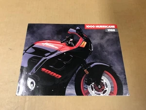 Vintage 1988 Honda 1000 Hurricane Dealership Salesman Brochure - Foto 1 di 4