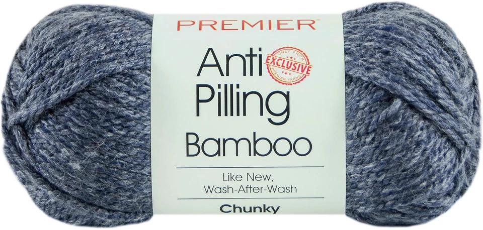 Premier Bamboo Chunky Yarn-Blueberry Pie - 3 包 — 第 1/1 张图片