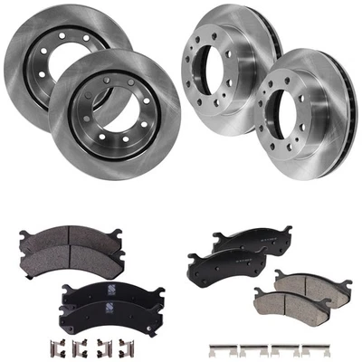 Front & Rear Brake Disc Rotors and Pads Kit for Chevy Suburban Yukon Avalanche - Image 1 of 4