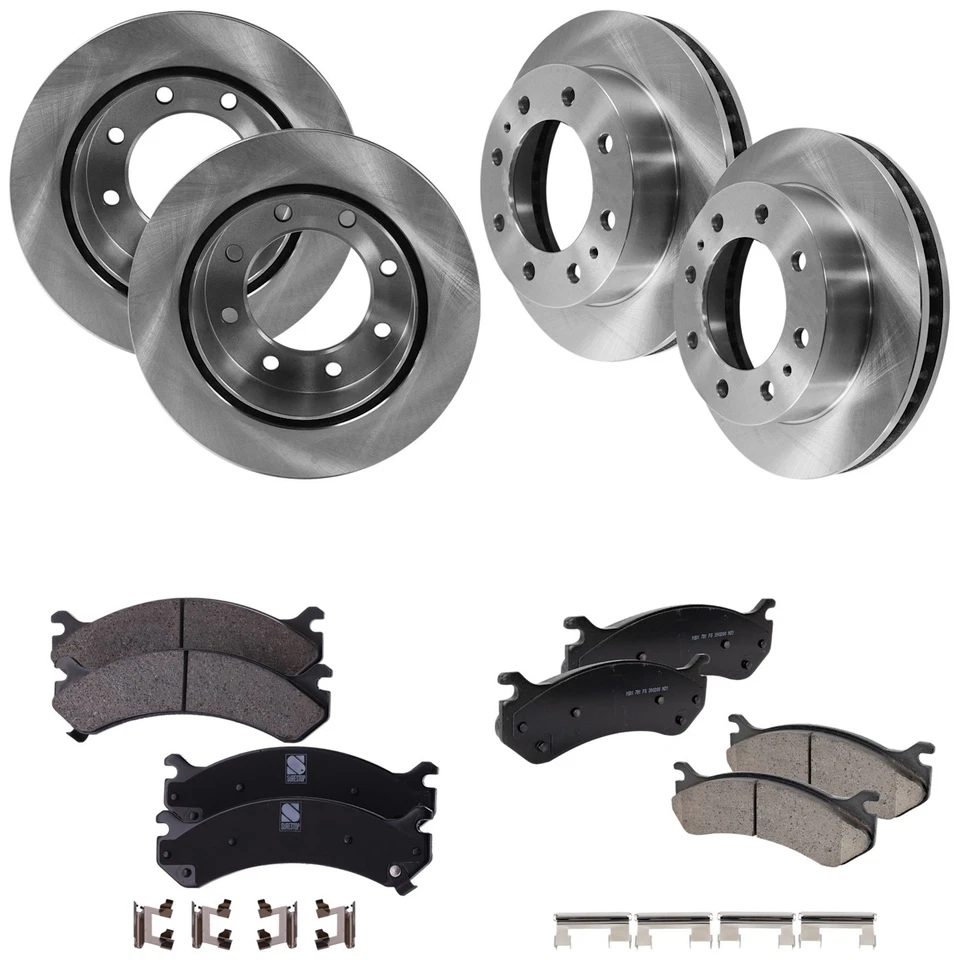Front & Rear Brake Disc Rotors and Pads Kit for Chevy Suburban Yukon Avalanche - Image 1 of 4