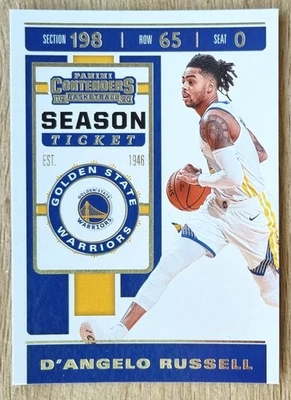 2019-20 Panini Contenders Season Ticket #21 D'Angelo Russell - Warriors - image 1 of 2