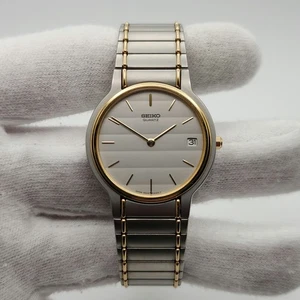 Seiko Herren 31mm Vintage Bicolor Quarz Uhr mit Datumsanzeige 9029-6040 - Bild 1 von 16