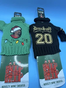 Set of 2 Snoop Dogg Wine Sweaters, Black & Gold/Green - Picture 1 of 2