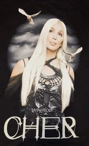 Camiseta vintage CHER LIVING PROOF Med Farewell Tour 2003 concierto doble cara - Imagen 1 de 9