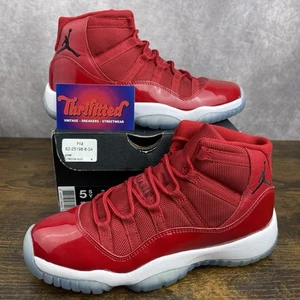 Jordan 11 Retro High Win Like '96 Size 5.5 GS / 7W 378038-623 Youth Red Shoes OG - Picture 1 of 9