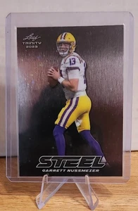  Garrett Nussmeier LSU QB Rookie RC S-33 Leaf 2023 Trinty Football - Bild 1 von 2