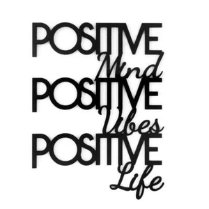 Scritta PositiveMind Scritta da appendere Scritta dipinta a mano Scritta moderna - Picture 1 of 24