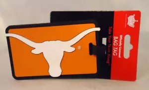 TEXAS UNIVERSITY LONGHORNS OFFICIALLY LICENSED BAG TAG - NEW - Picture 1 of 2