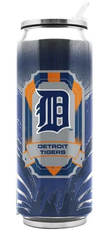 Detroit Tigers Stainless Steel 16.9oz Thermo Can [NEW] MLB Mug Tumbler Coffee Cover
