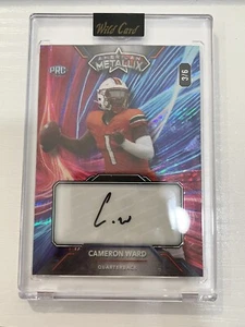 2023 Wild Card American Metallix Cameron Ward Red & Blue Kaleidoscope AUTO 3/6 - Picture 1 of 2