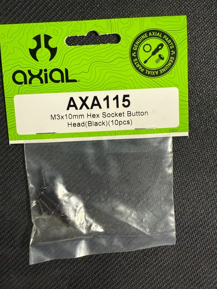 AXIAL-AXA115-M3X10MM HEX SOCKET BUTTON HEAD SCREW-10 PCS. - Image 1 of 1