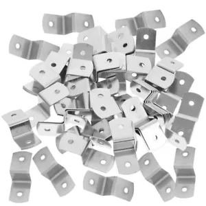 100 Pcs Hardware Hook Corner Offset Clips for Framing Table Top Fasteners - Picture 1 of 12