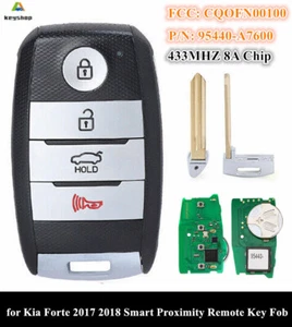 for Kia Forte 2017 2018 Smart Proximity Remote Key Fob 95440-A7600 CQOFN00100 - Foto 1 di 6