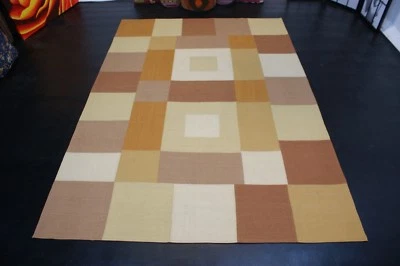 nr 193029 Hochwertige Designer Patchwork Kelim Wolle Teppich Kilim ca 240 x 170 - Bild 1 von 4