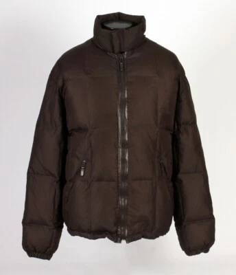  Loro Piana Nylon / Leather / Down Puffer Jacket - Brown - 3XL - $4500 Retail - Image 1 of 4