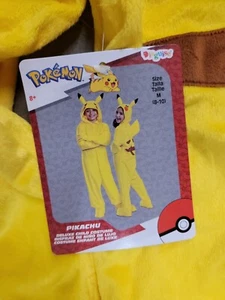 Pikachu Unisex Boy Girl Halloween Costume Pretend Cozplay Dress Up Sz M 8-10 NEW - Picture 1 of 2