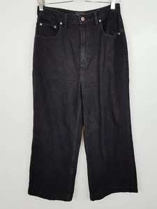 LEE Womens Size 10 or US 28 Black Regular Fit High-Wide Leg Jeans - Picture 1 of 11
