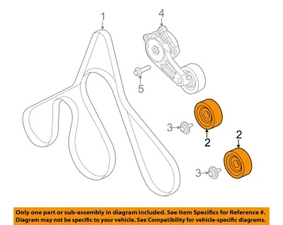 FORD OEM 17-19 E-350 Super Duty Cooling Belts Pulleys-Idler Pulley AL3Z8678B - Image 1 of 2