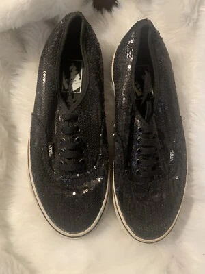 Zapatos de skate Vans Off The Wall con lentejuelas negras Foto 1 de 3