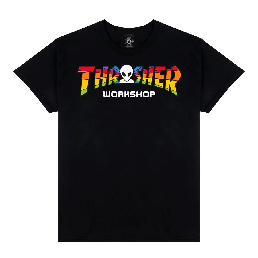 Thrasher Magazine x Alien Workshop SPECTRUM Skateboard T Shirt BLACK - Image 1 of 1