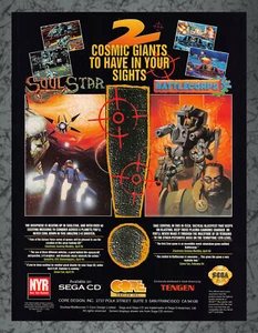 Soulstar Battlecorps Sega CD Druck Anzeige Vintage Art A 1994 - Bild 1 von 1