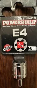 POWER BUILT E4 3/8Drive Star Socket 641726 - FREE SHIPPING - Picture 1 of 2