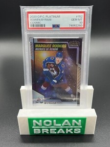 2020-21 OPC Platinum Bowen Byram Marquee Rookies Cosmic /65 PSA 10 POP 2!🔥