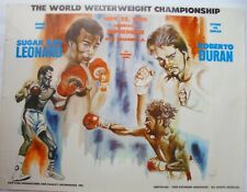  WORLD WELTER WEIGHT CHAMPS DURAN V SUGAR RAY LEONARD LITHOGRAPH by RAYMOND1980 