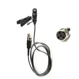 Lavalier Mic for Shure wl185 Lapel Microphone Collar Unidirectional Mini 4 Pins - Picture 1 of 3