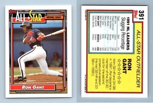 Ron Gant #391 Topps 1992 Baseball Trading Card - Picture 1 of 1