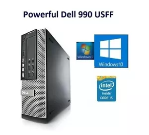 Full Fast Bargain PC Computer DELL 990 USFF Core I5 Processor WIN 7 OR 10 - Picture 1 of 9