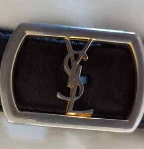 Vintage-Gürtel Ledergürtel, braun, YSL, Größe L, 90 cm, für Taille 86-94 cm - Bild 1 von 7