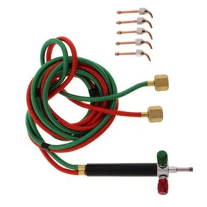 Sauerstoff Schweißbrenner Acetylen Schneidset mit 5 Düsen für Schmuck - Bild 1 von 11