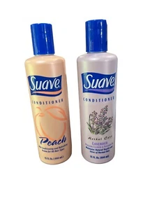 Suave Peach & Lavender Conditioner Vintage Full Bottles 15 fl oz NOS Prop Rare! - Picture 1 of 6