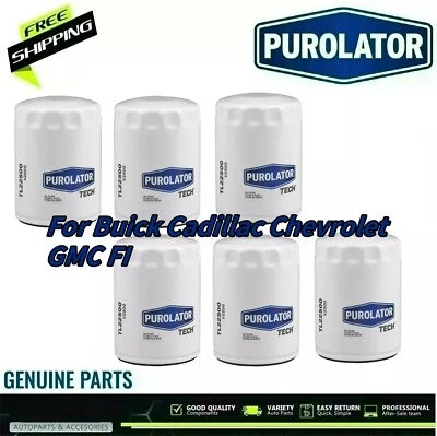 Set of 6 Engine Motor Oil Filters For Buick Cadillac Chevrolet GMC FI - Image 1 of 4