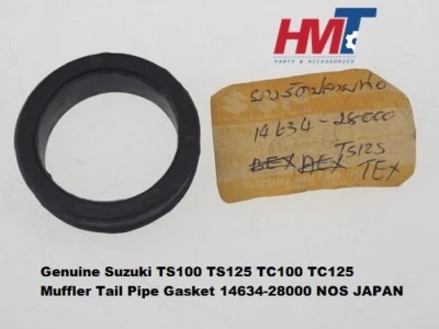 TS100 TS125 TC100 TC125 Silenciador Tubo Trasero Junta Suzuki 14634-28000 GENUINO NUEVO Foto 1 de 4