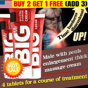 Crema Alargadora Natural Masculina Crecimiento Grande y Grueso Más Rápido XXL Mejora Más Fuerte~ - Imagen 1 de 8