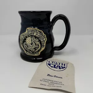 Vintage 1996 Renaissance Festival Georgia RenFest Deneen Drip Glaze Pottery Mug - Picture 1 of 12