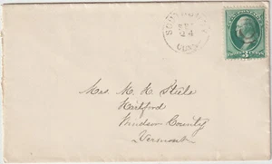 Southbury Conn Cover to Vermont 3ct bnknte Target CL (A173) - Picture 1 of 1