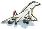 Concorde Jet Airliner Metal Enamel Aircraft Badge 1980s BA Plane Livery NEW